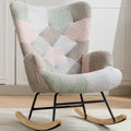 Multicolor Teddy Upholstered Rocking Chair