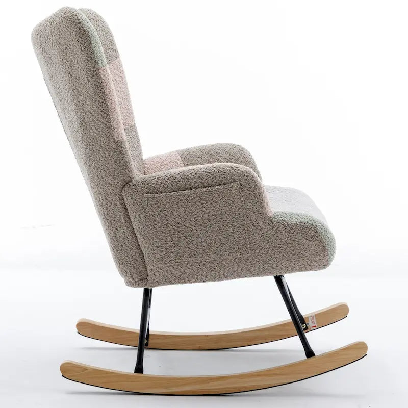 Multicolor Teddy Upholstered Rocking Chair