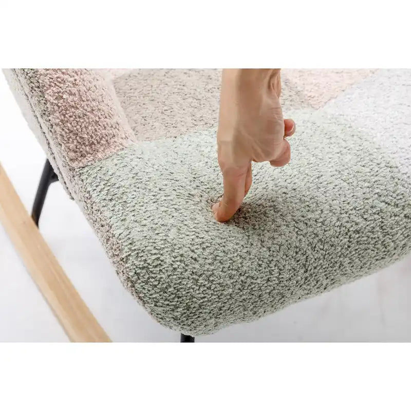 Multicolor Teddy Upholstered Rocking Chair