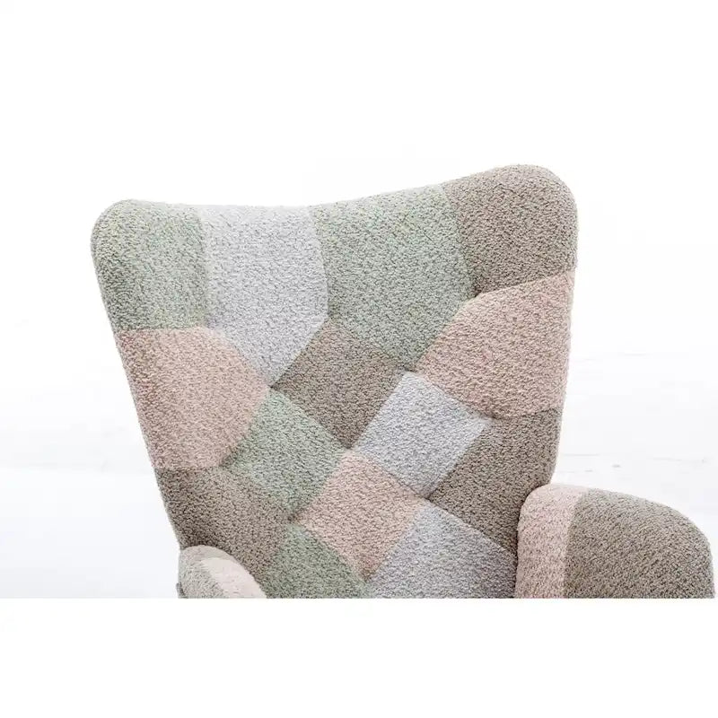 Multicolor Teddy Upholstered Rocking Chair