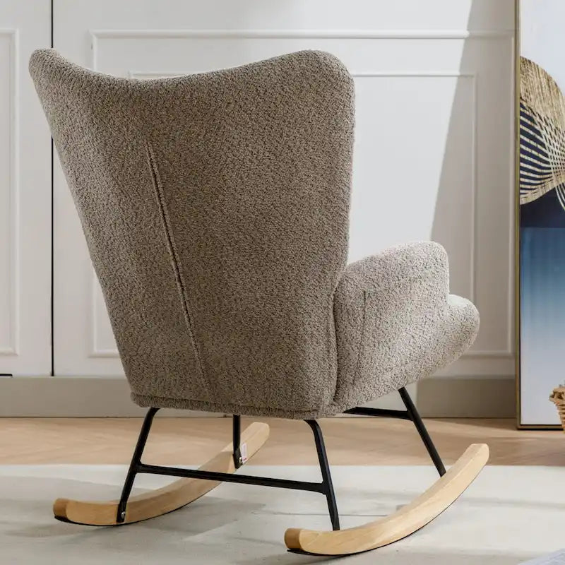 Multicolor Teddy Upholstered Rocking Chair