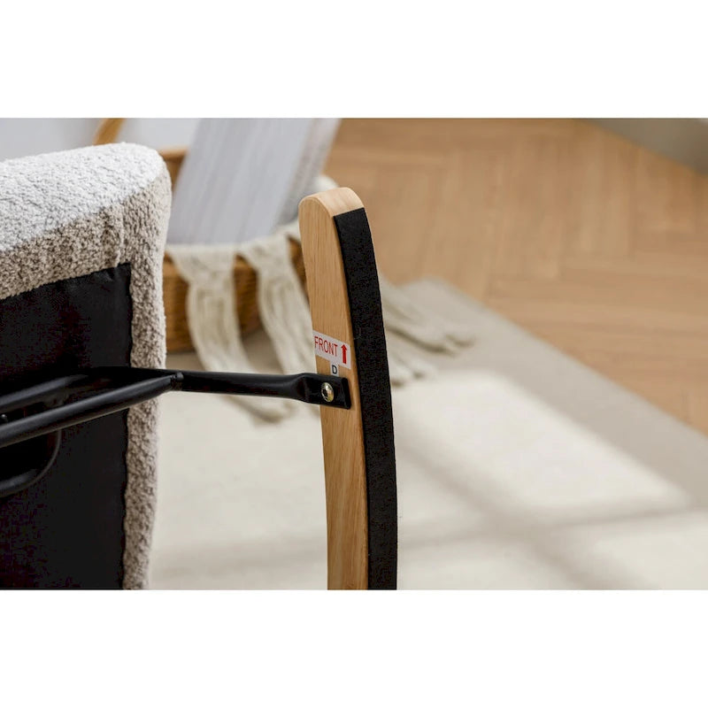 Multicolor Teddy Upholstered Rocking Chair