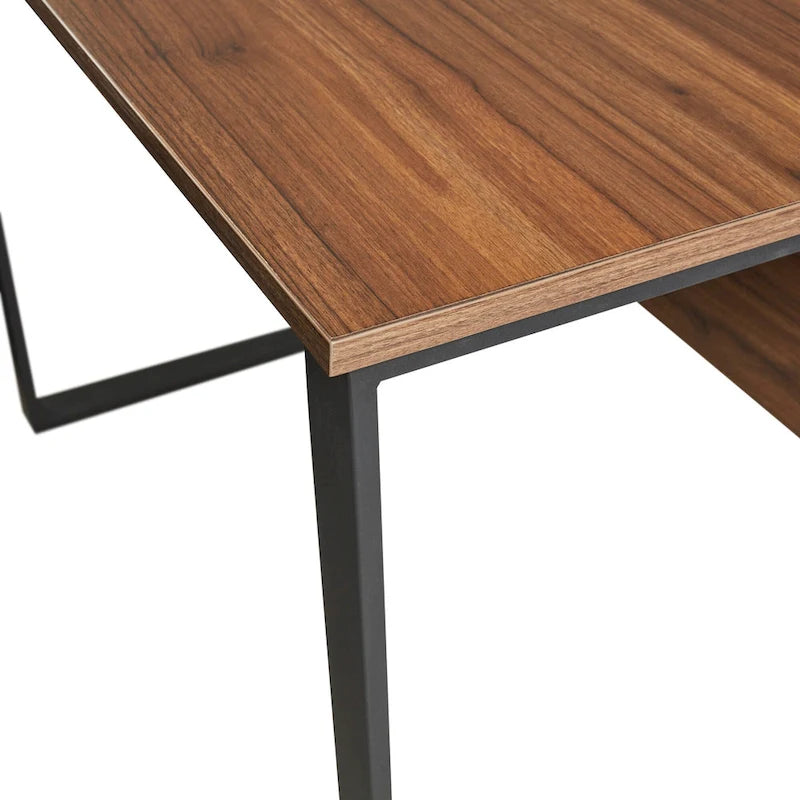 38-Inch Computer Desk with Metal Legs