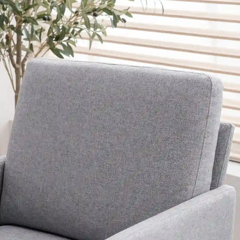 Fabric Upholstered Accent Armchair