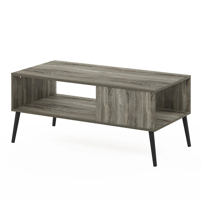 Mid-Century Style Coffee Table with Wood Legs