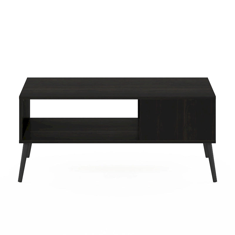 Mid-Century Style Coffee Table with Wood Legs