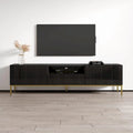Modern High Gloss TV Stand with Contemporary Living Room Storage