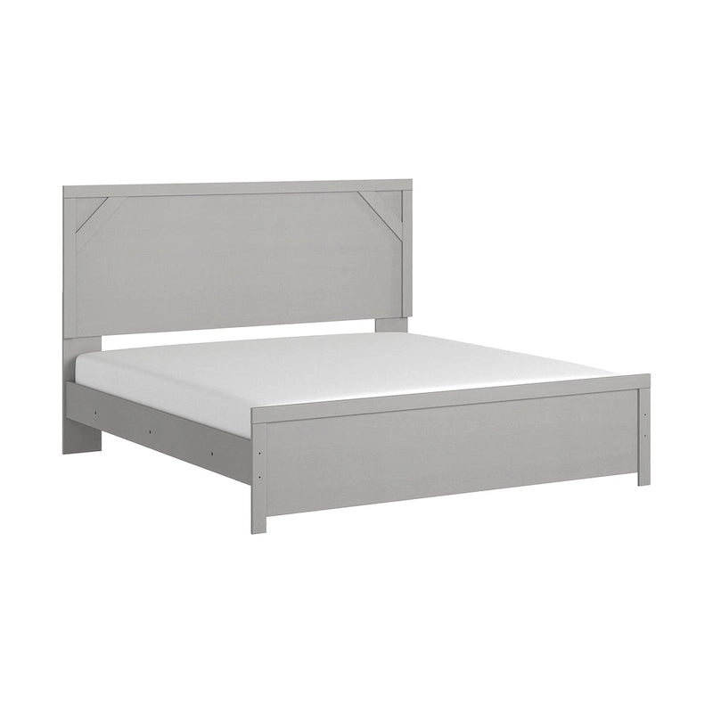 Gray Panel Bed