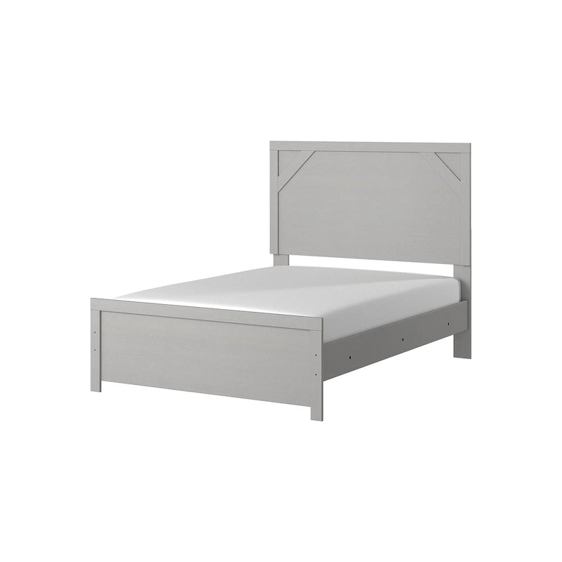 Gray Panel Bed