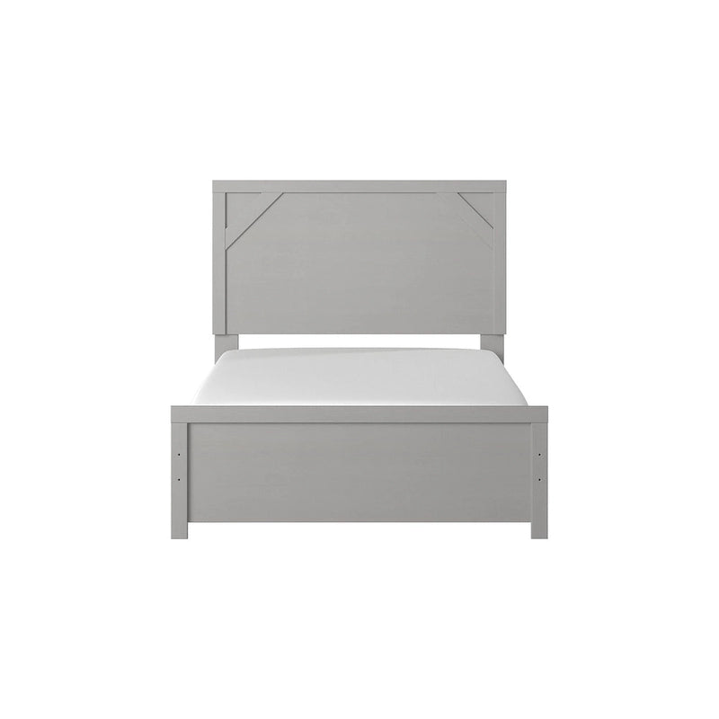 Gray Panel Bed
