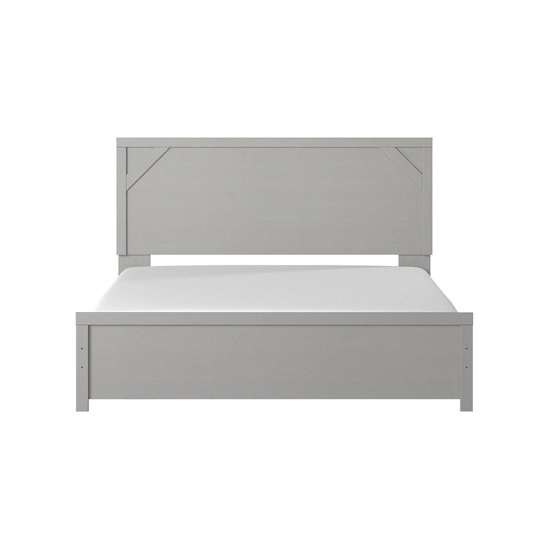 Gray Panel Bed