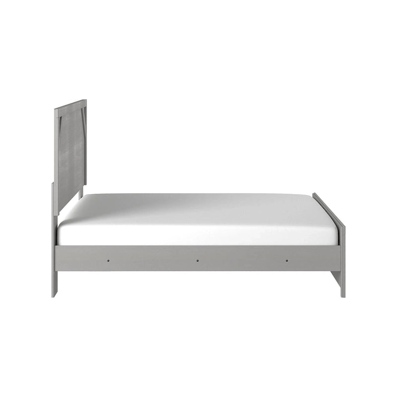 Gray Panel Bed
