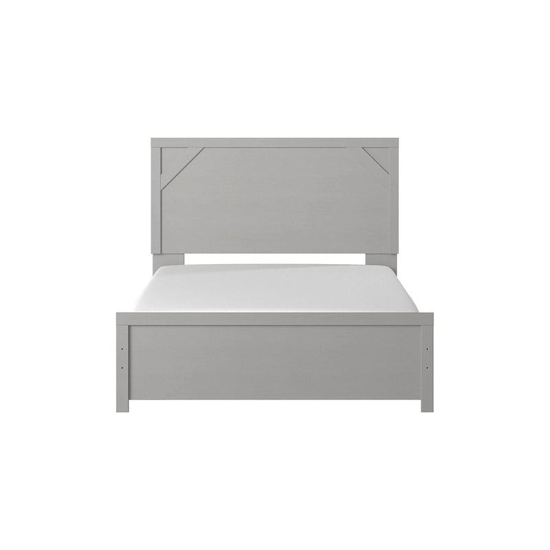 Gray Panel Bed