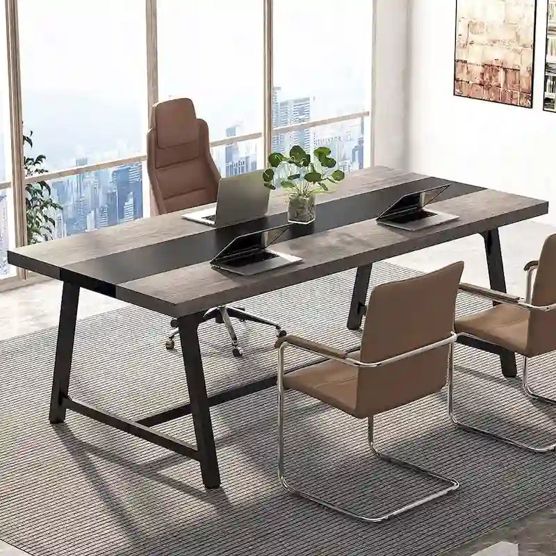 70.87-Inch Rectangular Conference Table for 6–8 People