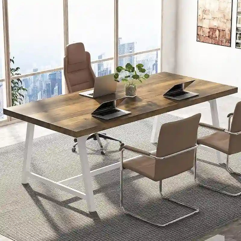 70.87-Inch Rectangular Conference Table for 6–8 People