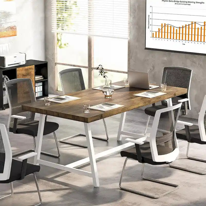 70.87-Inch Rectangular Conference Table for 6–8 People