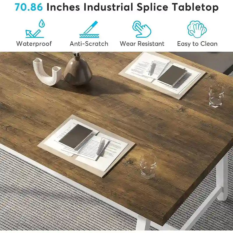 70.87-Inch Rectangular Conference Table for 6–8 People