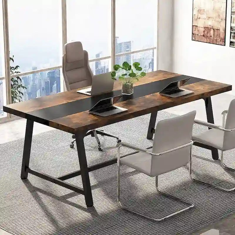 70.87-Inch Rectangular Conference Table for 6–8 People