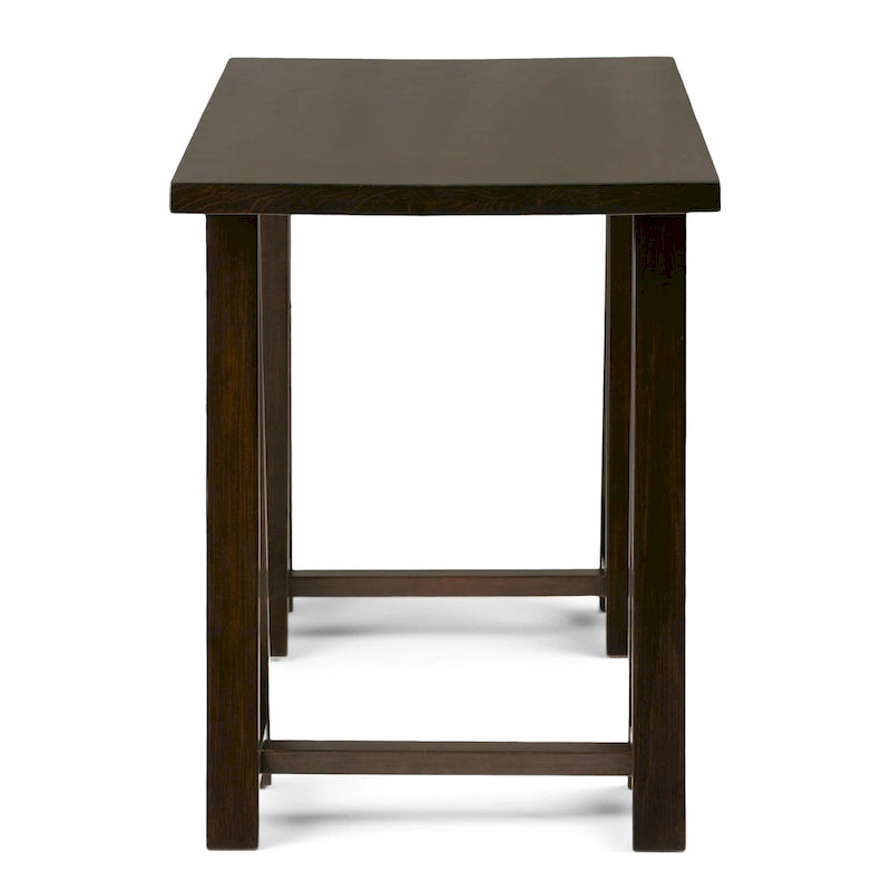 Solid Wood Modern Industrial 56-Inch Writing Desk
