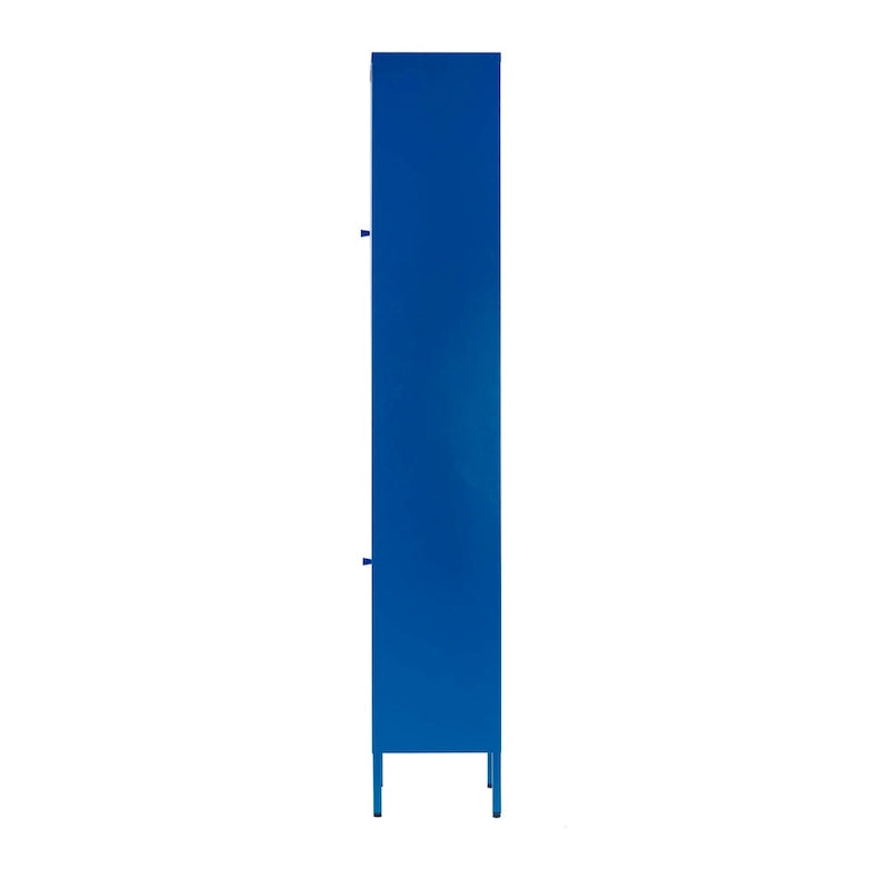 71-inch Blue Two Door Metal Cabinet
