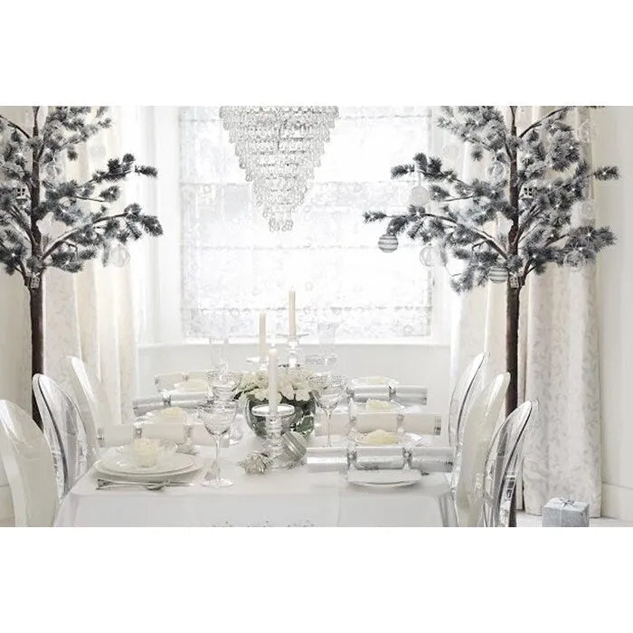 Stackable Mid-Century Modern Clear Armless Dining Chairs