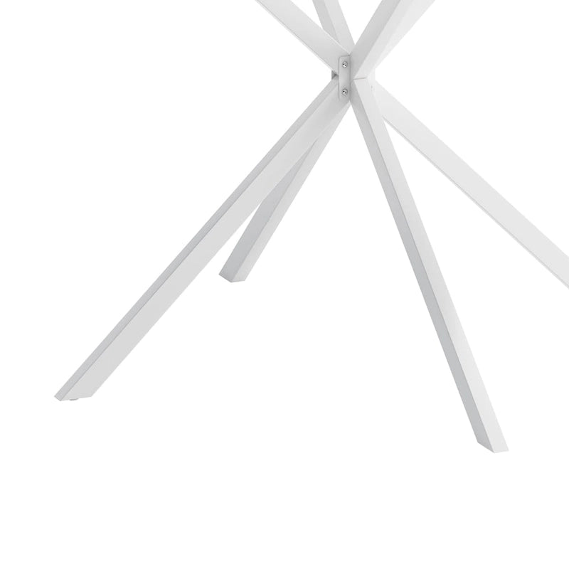 47.24 Modern Round Dining Table with Cross Legs
