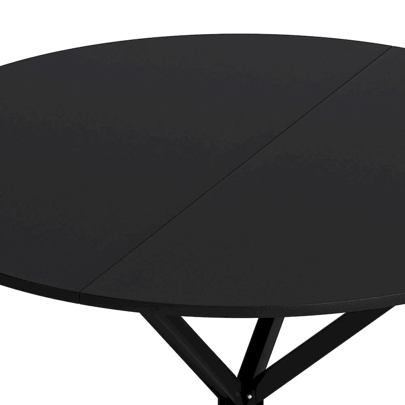 47.24 Modern Round Dining Table with Cross Legs