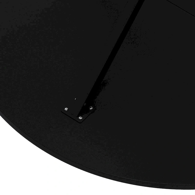 47.24 Modern Round Dining Table with Cross Legs