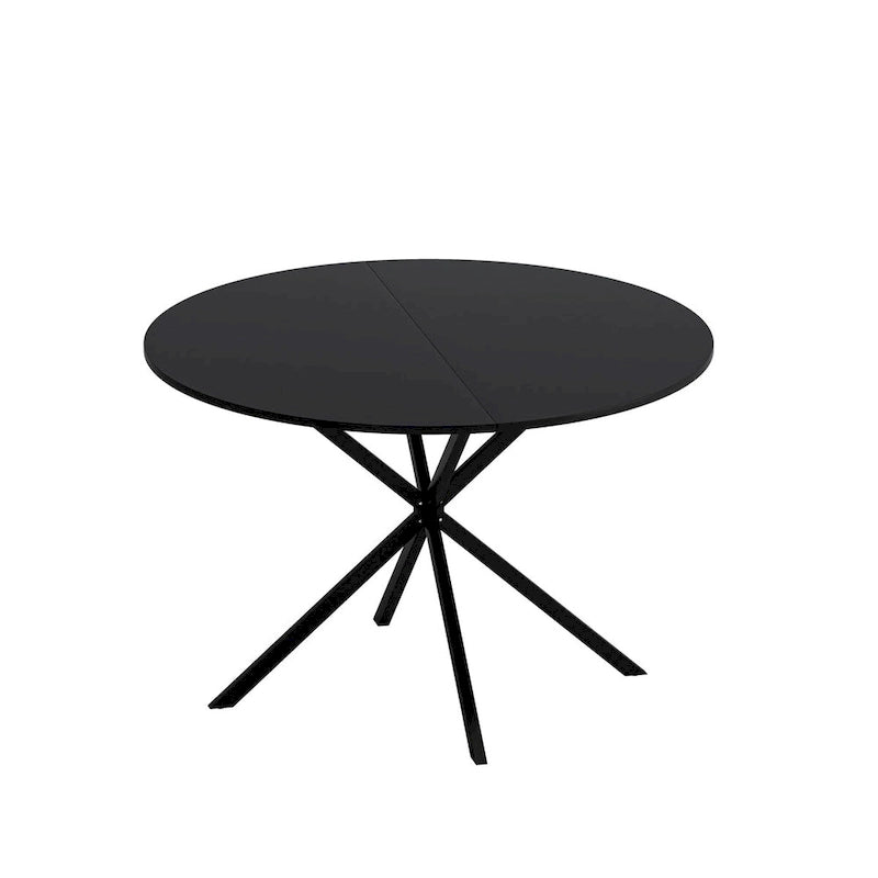 47.24 Modern Round Dining Table with Cross Legs