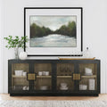 Reclaimed Pine Glass Door Sideboard