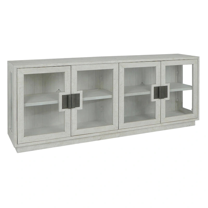 Reclaimed Pine Glass Door Sideboard