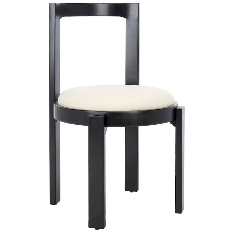 Round Padded Dining Chair Set of 2 - 20W x 21D x 33H Inches