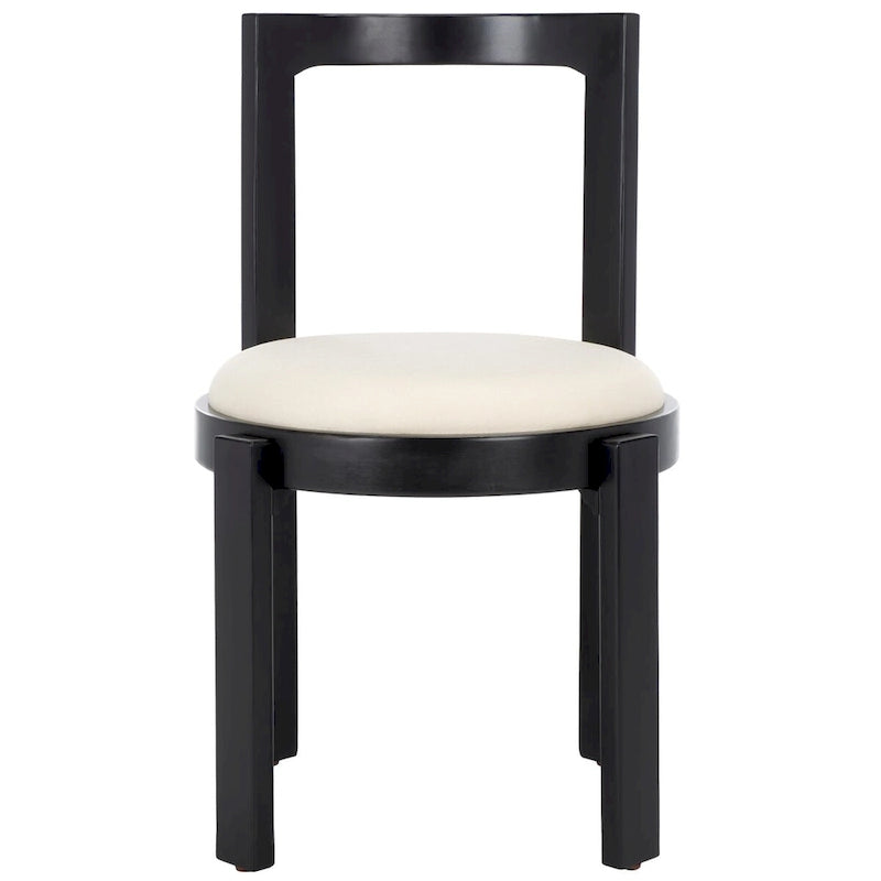 Round Padded Dining Chair Set of 2 - 20W x 21D x 33H Inches