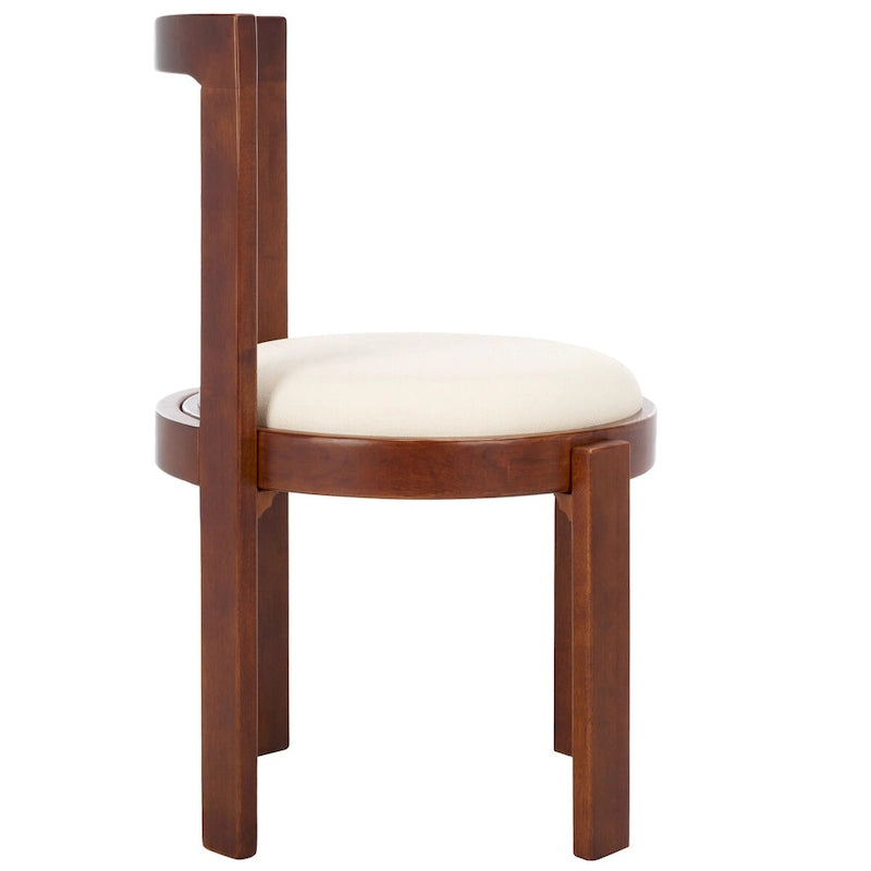 Round Padded Dining Chair Set of 2 - 20W x 21D x 33H Inches