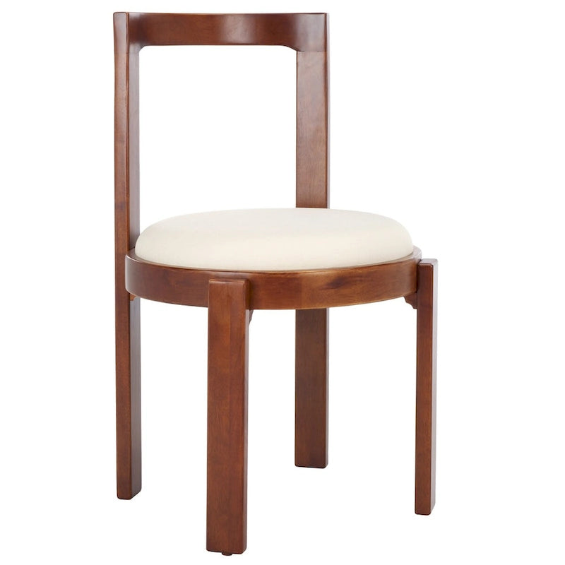 Round Padded Dining Chair Set of 2 - 20W x 21D x 33H Inches