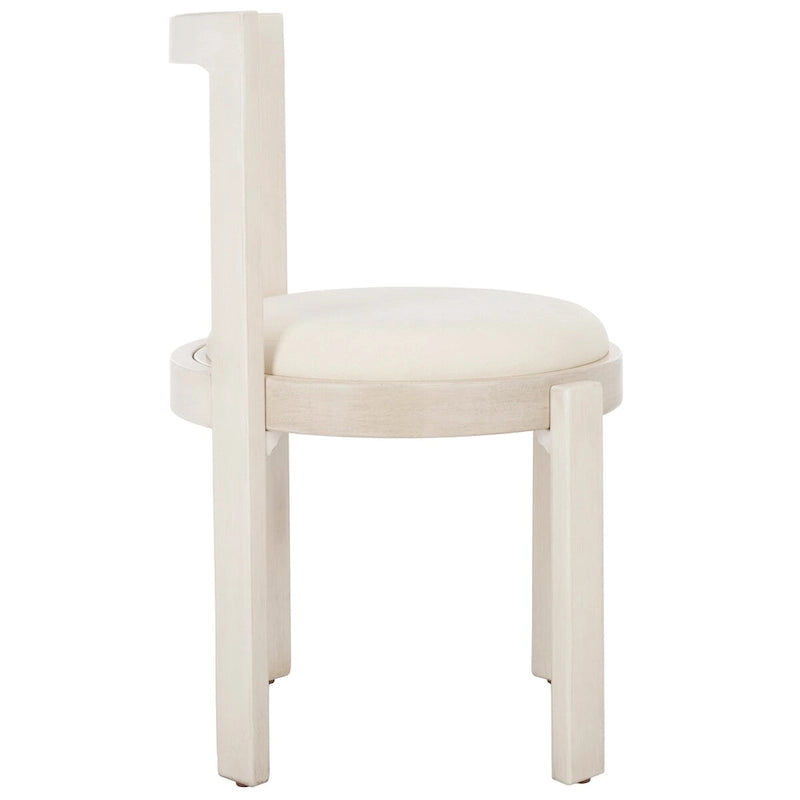 Round Padded Dining Chair Set of 2 - 20W x 21D x 33H Inches