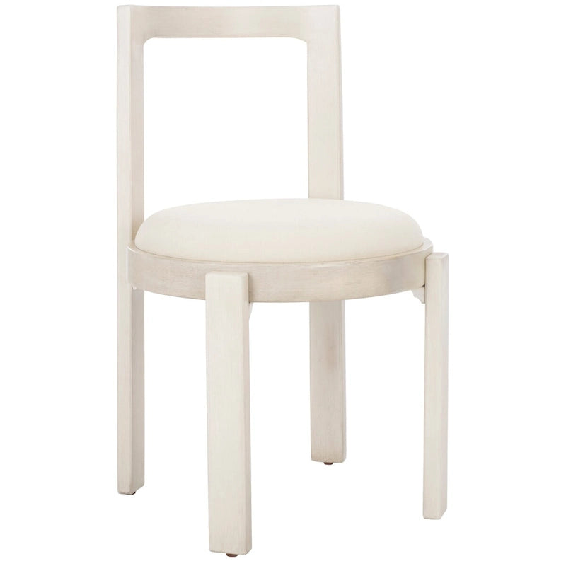 Round Padded Dining Chair Set of 2 - 20W x 21D x 33H Inches